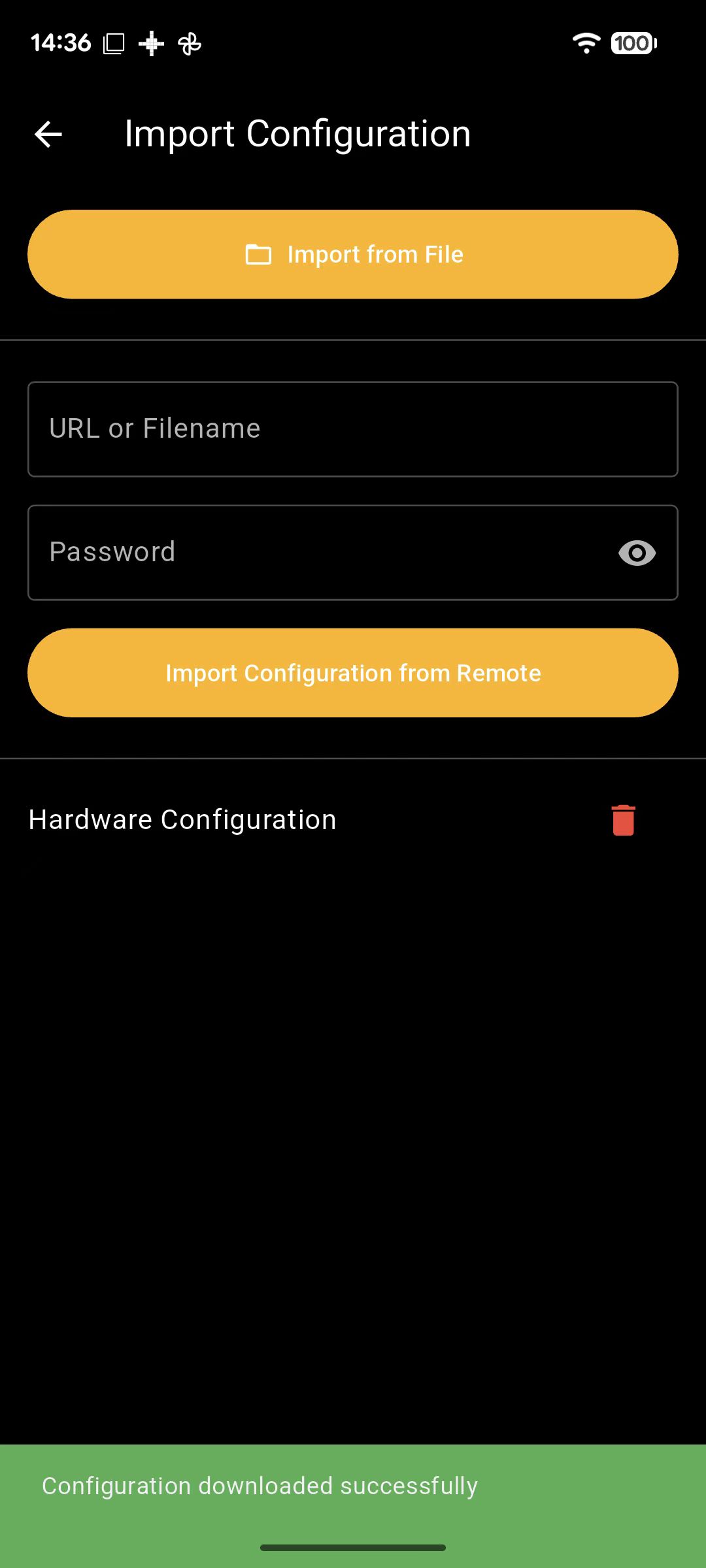 OP Manager: import from file