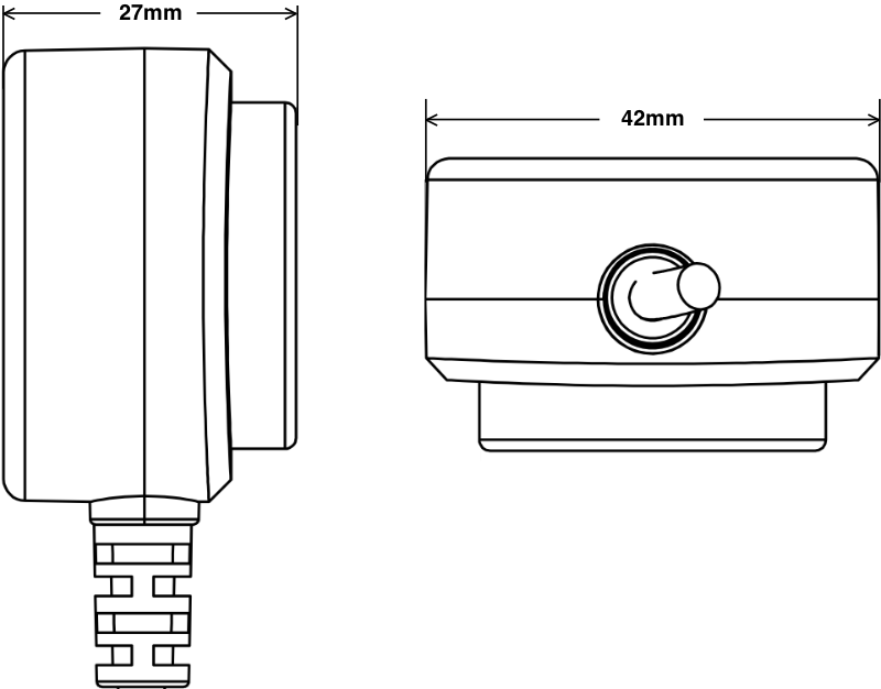OP-USB-ANSI Dimension