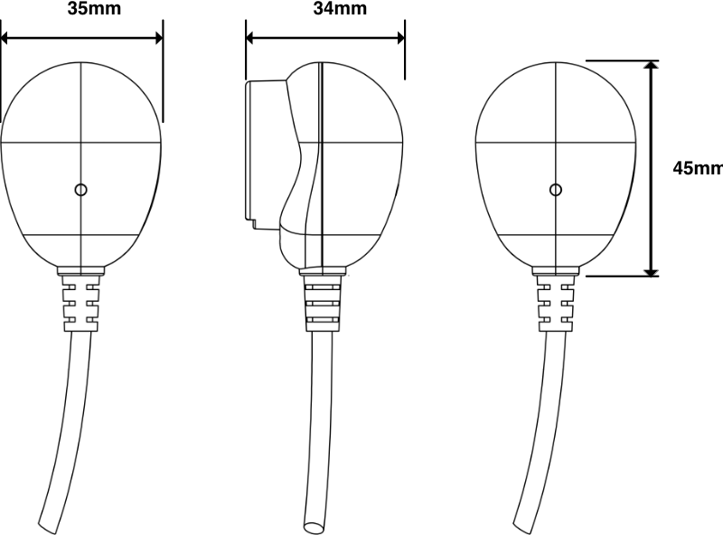 TP-USB-IEC Dimension
